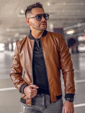 Kunstlederjacke Bomberjacke
