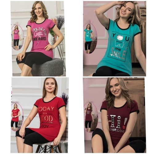 Damen pyjama bermuda kurz - damen,