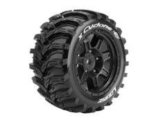 Louise X-Cyclone Monster Truck Reifen auf Felge schwarz für X-Maxx - LOUT3298B