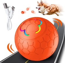 Hundespielzeug Ball Interaktives Hunde Ball Spielzeug USB Wiederaufladbar Str...