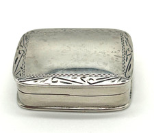 Antik Pillendose Silber Dose 925er Silber Tabakdose toll verziert sehr edel