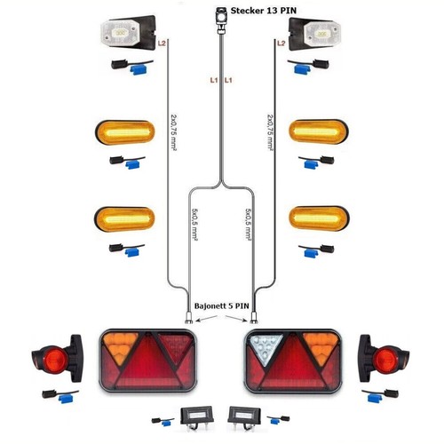 Led anhänger rückleuchten - anhänger,
