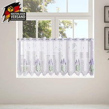 Transparente Scheibengardine