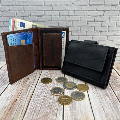 Leder geldbörse slim - geldbörse, •