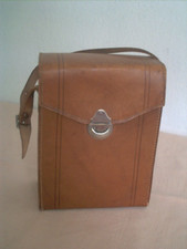 schöne alte Kamera Box Tasche echtes Leder
