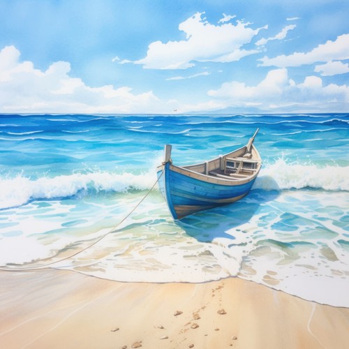 Deko bild holzboot ruderboot - deko,