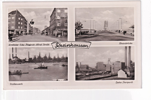 Rheinhausen mehrbildkarte - ak,