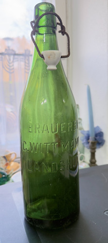 Bierflasche antik brauerei - bierflasche,