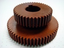 Optimum BF-20 Fräsmaschine, HBM BF25  Zahnrad aus Hartgewebe