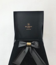 BALMAIN PARIS HAIR COUTURE HAAR-SPANGE LEDER  LIMITED 18K VERGOLDET 370€ OVP