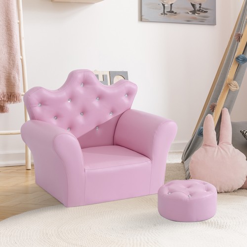 Homcom kindersofa mit ottomane - kindersofa,