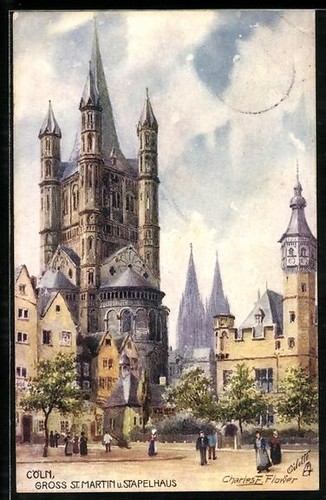 Künstler charles f - künstler-ak,