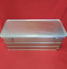 Alu Box Kiste Aluminium Staubox Staufach mit Rollen