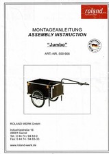 Fahrradanhänger, "Jumbo", Belasbarkeit 100 kg, Neupreis 599 €, 400 € Preis