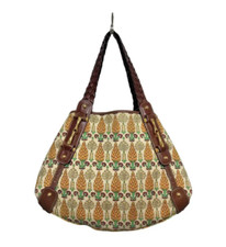 GUCCI Pigna Pinecone Pineapple Leder Canvas-Tasche TOP!
