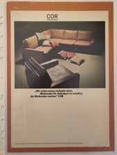 [1976] COR Ledersofa Conseta (Original Werbung / Reklame aus Zeitschrift)