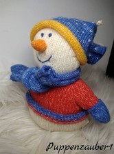 MELTON Schneemann – Dekoration / Reborn & Künstlerpuppe Zubehör – 18 cm