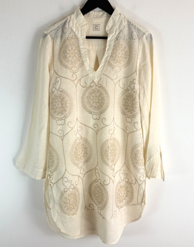 120 lino kaftan tunika kleid - lino,