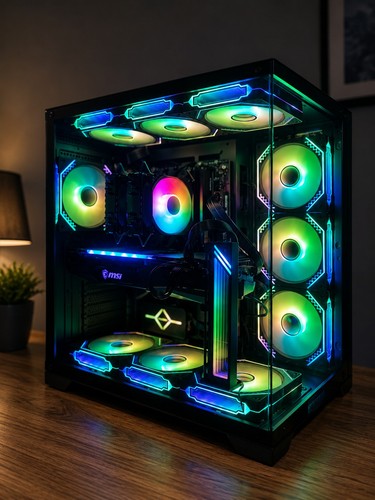 Gaming gehäuse mit rgb - gaming, pc