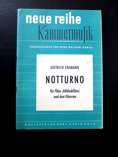 Notturno - (dietrich, erdmann)