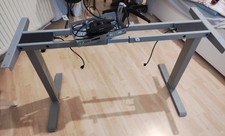 COSTWAY Elektrischer Tischrahmen, Stehpultrahmen, Doppelmotor