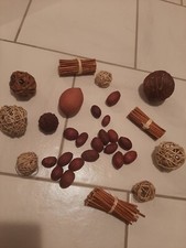 Deko Dekoration braun Kugeln