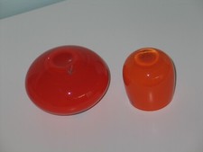 DUO LEONARDO & KAHEKU Teelichthalter Windlicht Kerzenständer Orange TOP RAR ?