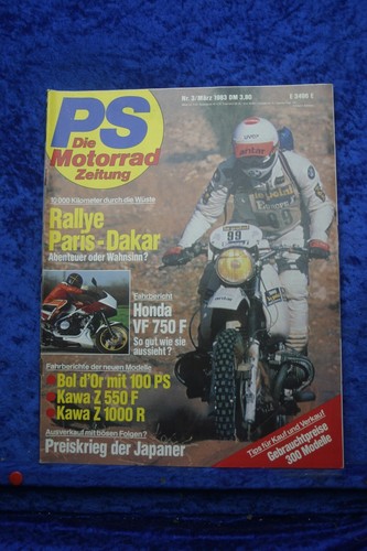 Motorrad zeitung 83 honda - ps, 3/83