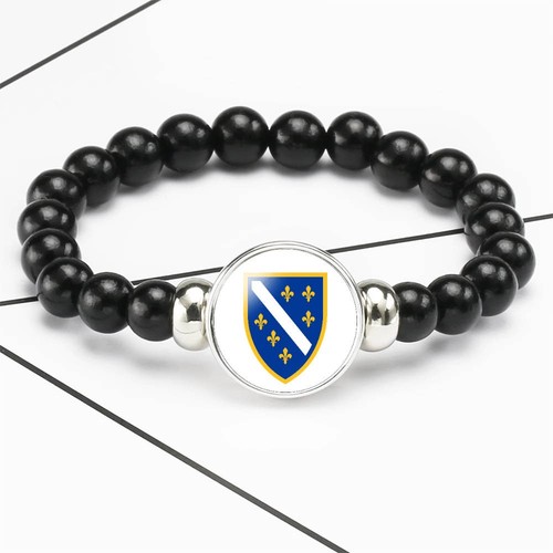 2xarmband schwarze perlen - schwarze,