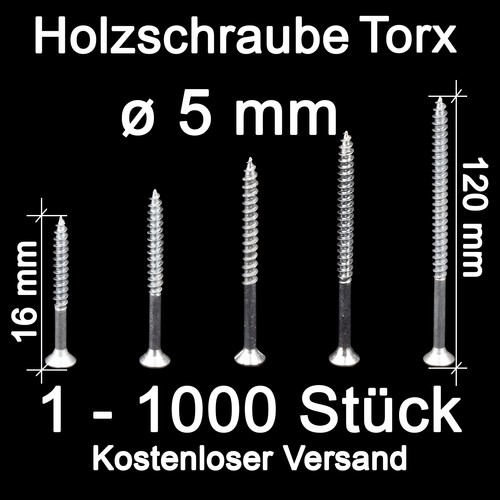 Holzschrauben torx 5mm - torx,