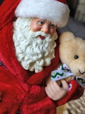 Weihnachtsmann Nikolaus Im Schlafanzug Mit Hausschuhe Figur Zuckersüß  Deko