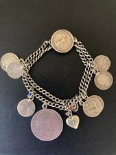 antik Münzarmband Silber 835+ Armband Münzen Trachtenschmuck Österreich Ungarn