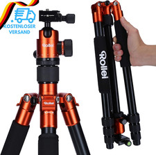 Rollei C5I | Orange | Leichtes Foto-Stativ | Alu | Reise-Stativ | Macro | Monopo