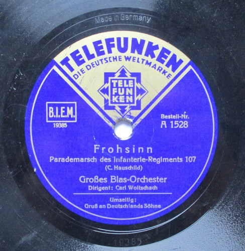 108385 schellackplatte - 108385,