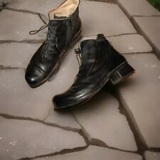 Italy SHOE COLOURs granny lace-up Nubuk Leder Boots Stiefeletten Colous NP199,95