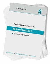 BGB im Überblick II (Nebengebiete): Karteikarten Buch Hemmer-Wüst