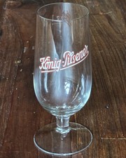 altes Bierglas, Brauerei-Glas, 0,2L, König Pilsener, Logo emailliert