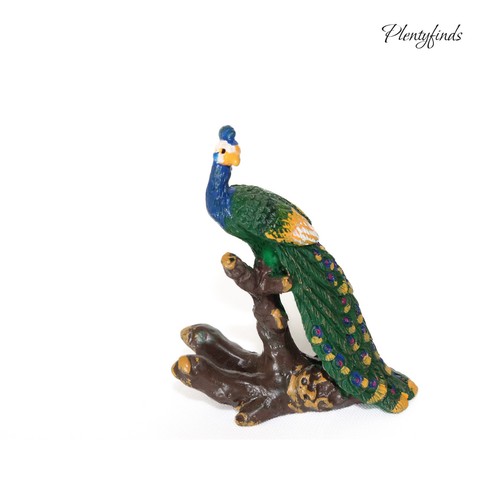 Miniatur pfau tierfigur - tierfigur, deko