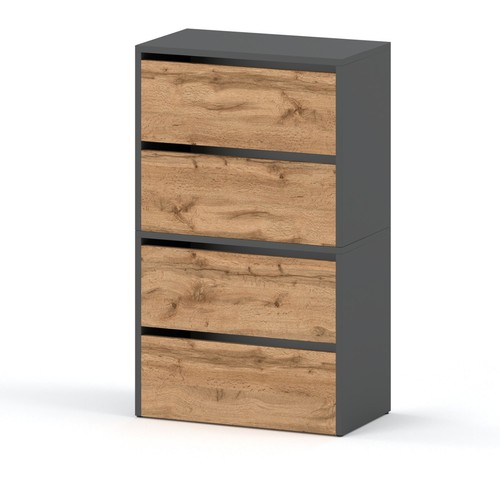 Schuhschrank hit grau matt - schuhschrank,