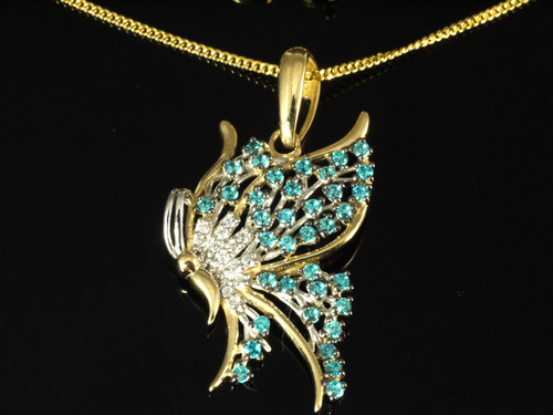 585 gold schmetterling kette - 585,