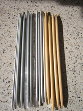 Konvolut 16 Stricknadeln ca. 20 cm