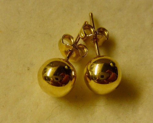 585 gold echtgold ohrstecker - gold,