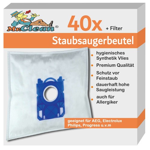 Clean staubsaugerbeutel - 40,