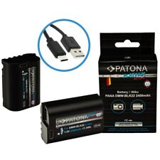 2x Akku für Panasonic DMW-BLK22 mit USB-C Input S5 G9 GH5 GH5S 2400mAh PATONA