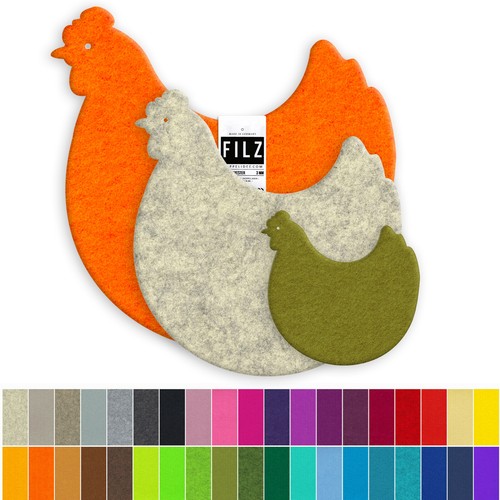 Deko huhn henne - /,