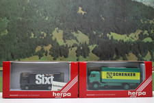 Herpa 1:87 Mercedes Benz Koffer LKW´s Sixt und Schenker in Ovp Nr.5215