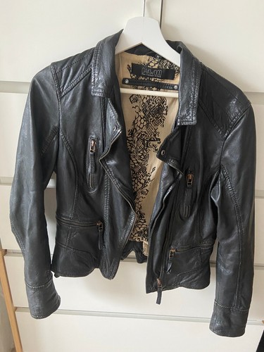 Oakwood lederjacke schwarz - lederjacke,