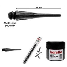Softspitzen Karella Ultimo Schwarz 2BA Gewinde Softdarts Spitzen Dartspitzen