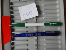 Quatron 2 Kugelschreiber m.Werbung Metabo Bohn Konvolut C315
