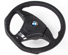 Tuning Abgeflacht Lenkrad für BMW E31 E34 E36 E39 Z3 Lenkrad mit Airbag silver